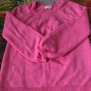 LOFT bright pink sweater!